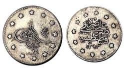 2. Abdülhamid · 1 Kuruş · (1293/29) · Kostantiniye · Gümüş 1.20 gr