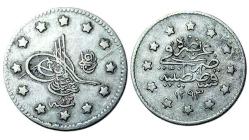 2. Abdülhamid · 1 Kuruş · (1293/22) · Kostantiniye · Gümüş 1.20 gr