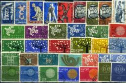 Koleksiyon Pulları, 35 Çeşit Damgalı Europa-CEPT Konulu Pullar