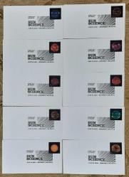 USA GÜNEŞ BİLİMİ / GÜNEŞ SİSTEMİ 10 ADET FDC  TAM SET 2021 , AMERİKA , US  CUN SCIENCE GÜNEŞ SİSTEMİ  PULLARI İLK GÜN DAMGALI