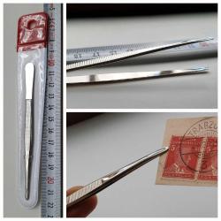 İthal 12 Cm Pul Maşası - Kullanılmamış - Pul Tutucu - Pullarınıza el sürdürmeyin