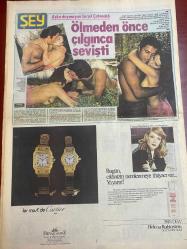 ŞEY HAFTALIK MAGAZİN GAZETESİ DOĞUM GÜNÜ HEDİYESİ  ( Turkish Newspaper ) - 6 EYLÜL 1982 - TAM TAKIM 12 SAYFADIR - Şarkı sözü yarışması sonuçlandı-Orhan Gencebay-Ahmet Selçuk İlkan-Coşkun Sabah-Cengiz Tekin-Ayhan Göncer-Semra İnanç-Eıfat Ababay-Şakir Eczacıbaşı-Hüner Coşkuner-Gülden Karaböcek-Serpil Çakmaklı-Kadir İnanır-Filiz Akın-Sevim Emre-Orhan Gencebay-Fatma Girik-Günay Girik-Ajda Pekkan-Nükhet Duru-Coşkun Göğen-Ferdi Tayfur-Necla Nazır-Huysuz Virjin-Nazan Şoray-Mine Mutlu-Güzide Kasacı Karaböcek ailesinin yüzkarası-Gülden Karaböcek şimdi de bu şoförle basıldı-Oğlumuzu kirli aşkına alet etti-Öfkeli koca kin kusuyor-Etme bulma dünyası-Aşka doymayan Serpil Çakmaklı-Ölmeden önce çılgınca sevişti-Korkmayın Kadir İnanır yaşıyor-Bu yatırım kime?-Nikah yine ertelendi-Oh nihayet sıra kardeşine geldi-Ajda ablalarıyla küçükler bayram yaptı-Nükhet Duru kaçtı-Ayıp ettin Coşkun-Bir zamanlar kartaldı-Fuarın gediklisi-Özal’dan sonra Barış da Kuveyt yolcusu-Bayan Sultan-ı Yegah sınıfta kaldı-Sezen