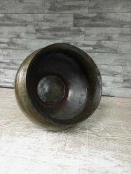 Antika Osmanlı Kalem İşçilikli Nadir Büyük Bronz Kase