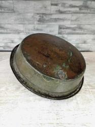 Antika Osmanlı Yazılı - Tarihli Büyük Bakır Tabak