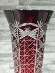 Eskilerden Muazzam Avrupa Bohem Kesme Kristal Vazo