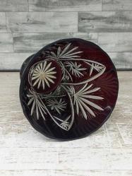 Eskilerden Muazzam Avrupa Bohem Kesme Kristal Vazo