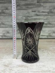 Eskilerden Muazzam Avrupa Bohem Kesme Kristal Vazo