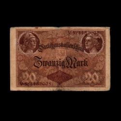 ALMANYA (1914) - 20 Mark (Temiz 6,0/10)