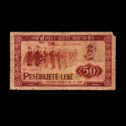 ARNAVUTLUK (1976) - 50 Leke (Temiz 6,0/10)