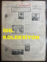 Osmanlıca Cumhuriyet Gazetesi, Orijinal Dönem Basım, (Ottoman Newspaper) - 5 Şubat 1928 - Sayı: 1346 - Hicri: 13 Şaban 1346 - Divan-ı Ali Dün İhsan ve Nazım Beyleri İlk Defa İsticvap Etmiş, Perşembe Günü Muhakemelerine Başlanacağını Kendilerine Tebliğ Eylemiştir-Fikret Bey'in Masuniyetinin Ref'i Talep Olunmuştur - Yavuz ve Havuz İşi: 