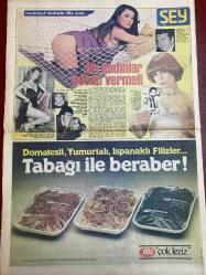 ŞEY HAFTALIK MAGAZİN GAZETESİ DOĞUM GÜNÜ HEDİYESİ  ( Turkish Newspaper ) - 7 HAZİRAN 1982 - TAM TAKIM 12 SAYFADIR -Huysuz Virjin-Nükhet Duru-Ayten Gökçer-Füsun Önal-Gülistan Okan-Ercan Turgut-Esin Engin-Selda Bağcan-Neco-Güzin Gürman-İbrahim Özoral-Necla Nazır-Yılmaz Güney-Türkan Şoray-Nükhet Duru-Ersan Erdura-Huysuz Virjin-Hülya Süer-Nazan Şoray-Neco-Selma Güneri-Zerrin Özer-Cihan Ünal-Nazlı Kuruoğlu-Sevda Karaca-Eyüp Sultan-Nilüfer  İşte uyuşturucunun acı sonu-Necla Nazır tanınmaz halde-Dehşete düşüren kriz-Morfinmanlara ibret olsun-Fenerbahçeli taraftarlar öfke içinde-Bu kadınlar hesap vermeli-Cannes’da son tango-Vatansız Yılmaz Güney var-Asırlık elden mutluluk aldı-Türkan Şoray politikaya yenildiğini açığa çıktı-TV Romalı’ya hayır dedi-Ortopedik yatak-Muhteşem dans ve müzik şöleni-Ankara finalistleri belli oldu-Türk müziğinde Nükhet Duru-Hülya Koçyiğit de yatağa girdi-Balerin Nazlı Kuruoğlu Avrupa’nın en güzeli olmak için yarışacak-Yeni evde yine nikah bekliyor-Nilüfer iğneli fıçıy