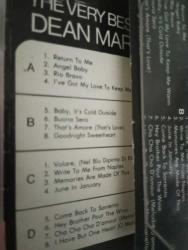 Dean Martin , Best of , Volare , Rio Bravo , Angel Baby , Return To Me, Bouna Sera , Yurtdışı Baskı Kaset