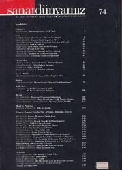 Sanat Dünyamız 74 Kış 1999