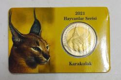 Hayvanlar Serisi   Karakulak Hatıra Parası..(Darphane-2021)