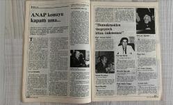 2000 İKİBİN’E DOĞRU AKTÜALİTE DERGİSİ – SAYI 4 – 26 OCAK 1987 – 64 SAYFA RESMİ İSTİKAMET TÜRK-İSLAM SENTEZİ – KENAN EVREN BAŞKANLIĞINDA TOPLANAN ATATÜRK YÜKSEK KURULU KARARI – SUUDİLERİN GAZETESİ ŞARK EL AVSAT YENİ OSMANLILARA HOŞGELDİNİZ – TÜRKİYE NERE KORE NERE – CİNSELLİK BENİM İÇİN KENDİMİ İFADE BİÇİMİ – İSLAMCI GAZETELERİN KADIN PORTRESİ – TÜRKİYE’DE KADININ GÖRÜNÜMÜ – KADINLARIN SİYASİ MÜCADELESİ – KADINLARIN GÜNLÜK YAŞAMI – MEKTUPLAR – KÜRTLERİN KİMLİK ARAYIŞI – ZALİME GÜNAHSIZ MIYIZ? – BASIN CESUR MU? – İSTENEN İRAN TİPİ LAİKLİK Mİ? – AVRUPA’DA OKSİJEN KADAR ÖZGÜRLÜK – MERHABALAR HAKK’TIR DOĞRU – OTORİTENİN DUYARSIZLIĞI – YANKILAR – ERMENİ’NİN KAZANINA 2 MİLYONLA 2 KİLO – ŞAİBE İDDİASI – ALEVİE LAİKLİK – BİR İDDİA – BÜYÜK REAKSİYON – KAPAK – BU HAFTA – HABER-YORUM – TARİH VE GİZEMLİLİK – KÜLTÜR-SANAT – DÜNYA – İŞÇİ-SENDİKA – KİTAP – BULMACA – TV  KENAN EVREN – NAZLI ILICAK – SEMİH POROY – DOĞU PERİNÇEK – CEMAL SÜREYA – NECATİ CUMALI – MELİH CEVDET ANDAY – ŞAHAP BALCIOĞLU – NİHA