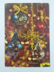 Gelukkig Nieuujaar ( YENİ YIL ) temalı Hollanda baskı KARTPOSTal ( Pullu; 1974 Çocuk temalı Hollanda pulu)