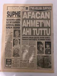 BUGÜN 2 GAZETESİ - 11 MART 1991 - TAM TAKIM 8 SAYFADIR -Hüseyin Ayan - Jil - Saddam Hüseyin - Şaban Zengin - Saralis Flake - Ferit Akgün - Lale İnce Aras - Ballı Kemal - Naciye Kapoğlu - Süleyman Koca - İmam Efendi - Ahmet Gölmez - İbrahim Çalışkan - Hüseyin’in İngiliz Karısı Tarafından Dilim Dilim Doğrandı - Kıskanç Karısı Yapacağını Yaptı - Ölen Iraklı Bir Kadının Ruhu Konuştu - Aynı Gün Hem Dede Hem De Baba Oldu - Körfez Savaşı’nda İsviçre Ordusu’na Ait 20 Bin Haber Güvercini Kullanıldı - Yattığınız Yeri Hemen Değiştirin - Vinc Gibi Göz - Balık Kemal Yılanın Düşmanlıklarını Onun İçin Severse Sebeb Ettir - Çalışan Kadın Sekse Düşkün Oluyor - Eşlerini Aldatan Kadınlar Yaptıklarından Pişman Olmuyorlar - Şüphe - Rüyasında Karısı ile Sevişirken Gördüğü İmam’a Kurşun Yağdırdı - Afacan Ahmet’in Ahı Tuttu - Tramvaya Asılan Çocuğu Döven Görevli Tramvay’dan Düştü Ölümden Döndü - Gülmece Güldürmece - Cinsel Sorunlarınız - Üçüncü Şahıslara Duyurulur - Karikatür: Üner Önder - Nuik
