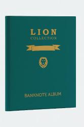 3Alp Koleksiyon Lion 120 Adet Kağıt Para Kapasiteli, 20 Sayfa Kağıt Para Albümü, Yeşil Renk