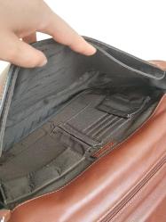 Samsonite deri evrak bilgisayar çantası