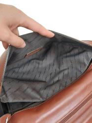 Samsonite deri evrak bilgisayar çantası