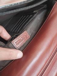Samsonite deri evrak bilgisayar çantası