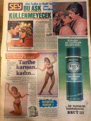 ŞEY HAFTALIK MAGAZİN GAZETESİ DOĞUM GÜNÜ HEDİYESİ  ( Turkish Newspaper ) - 18 TEMMUZ 1983 - TAM TAKIM 12 SAYFADIR -Haci Arif Bey’de müzikal yıldızı oldu-Bülent Ersoy ve Beşiktaşlı Mustafa-Rüçhan Adlı - Cihan Ünal - Türkan Şoray - Ahu Tuğba - Kadir İnanır - Sezer Güvenirgil - Nuhben Durur - Hülya Koçyiğit - Gönül Yazar - Fatma Girik - Türkan Şoray - Sezen Cumhur Önal - İbrahim Tatlıses - Derya Tuna - Sergül Çakar - Gönül Yazar - Tanju Okan - İlhan İrem - Seçil Heper - Nilüfer - Nihat Akçan - Seracettin Erman - Bedia Akartürk - Recep Kaymak - Rüçhan Adlı ve Cihan Ünal - Adsız Bir Aşk - Evet Aşığız - Bu Yolda Servet Var - Bu Aşk Küllenmeyecek - Tarihe Karışan Kadın - Onlar da Erkekliği Tatmışlardı - Evlensin Sahidi Ben Olurum - Tükürdüğünü Yalattılar - İşte Gönül Yazar’ın Mal Varlığı - Tanju Okan’ı Denize Hapsettiler - İlhan İrem Öleceği Günü Biliyor - Dışarıda Yap Ne Yaparsan Yap - Bu İş Buraya Kadar - Kucaktan Kucağa Aşk - Dört Günlük Birşey - Sahnede İki Rakip Dostlukları Bir Garip