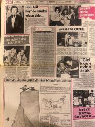 ŞEY HAFTALIK MAGAZİN GAZETESİ DOĞUM GÜNÜ HEDİYESİ  ( Turkish Newspaper ) - 18 TEMMUZ 1983 - TAM TAKIM 12 SAYFADIR -Haci Arif Bey’de müzikal yıldızı oldu-Bülent Ersoy ve Beşiktaşlı Mustafa-Rüçhan Adlı - Cihan Ünal - Türkan Şoray - Ahu Tuğba - Kadir İnanır - Sezer Güvenirgil - Nuhben Durur - Hülya Koçyiğit - Gönül Yazar - Fatma Girik - Türkan Şoray - Sezen Cumhur Önal - İbrahim Tatlıses - Derya Tuna - Sergül Çakar - Gönül Yazar - Tanju Okan - İlhan İrem - Seçil Heper - Nilüfer - Nihat Akçan - Seracettin Erman - Bedia Akartürk - Recep Kaymak - Rüçhan Adlı ve Cihan Ünal - Adsız Bir Aşk - Evet Aşığız - Bu Yolda Servet Var - Bu Aşk Küllenmeyecek - Tarihe Karışan Kadın - Onlar da Erkekliği Tatmışlardı - Evlensin Sahidi Ben Olurum - Tükürdüğünü Yalattılar - İşte Gönül Yazar’ın Mal Varlığı - Tanju Okan’ı Denize Hapsettiler - İlhan İrem Öleceği Günü Biliyor - Dışarıda Yap Ne Yaparsan Yap - Bu İş Buraya Kadar - Kucaktan Kucağa Aşk - Dört Günlük Birşey - Sahnede İki Rakip Dostlukları Bir Garip