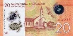 NİKARAGUA 20 cORDOBA 2014 POLİMER PARA. ÇİL KONDİSYON.