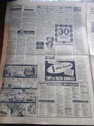 Yeni Sabah Gazetesi - Turkish Newspaper - 10 Aralık 1958 - Demokrat Parti grubu Dün alınacak tedbirleri tespit için bir komisyon teşkiline karar verdi - CHP lideri İsmet İnönü bütün meselelerin halledileceğinden eminim dedi fotoğraf - basın kanunu - ses sanatkarlarından Şükran Doruk radyoya dönüyor fotoğraf - Necmi Rıza Ahıskan - insan hakları beyannamesinin 10. Yıldönümü - abbase yazan Sevda Sezer yazı dizisi - tiyatro Enstitüsü kurulacak - 7 numaralı Haliç motoru büyük Bir tehlike atlattı - Rus gizli polis şefi Ivan Serov azledildi - Irak anayasası Türkleri tanımıyor yazan Nermin Neftçi - Muhammed'in torunları yazan Nezihe Araz Yazı Dizisi - Şirin Tülin çizen Bob Gustafson - Giresun'da rakı şarap karaborsa'da - beyoğlu'na 3000 telefon verilecek - 140 talebe başvekil Adnan Menderese telgraf çekti - çekoslavakya maçının kadrosu Dün açıklandı - çekoslavakya ile berabere kalmak büyük başarıdır - Fenerbahçe Karagümrük cumartesi oynuyor - Basri Dirimlili ve Lefter Küçükandonyadis fotoğraf