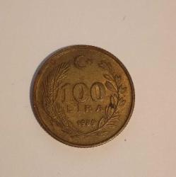 100 Lira · (1989) · İstanbul · Pirinç