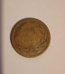 25 Kuruş · (1948) · İstanbul · Pirinç