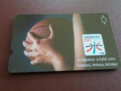 TÜRK TELEKOM TELEFON KARTI EUROBASKET 2001