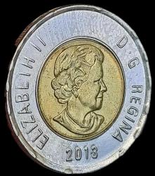 Kanada 2013 Kraliçe Elizabeth II 2 Dolar Çil