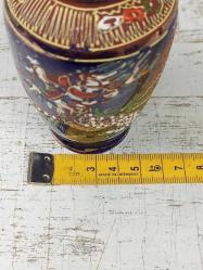 Eskilerden Cobalt Satsuma Peint La Main Porselen Vazo