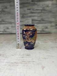 Eskilerden Cobalt Satsuma Peint La Main Porselen Vazo