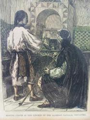 Antika Orijinal 1800'ler 4 Farklı Temalı Gravür Tablo