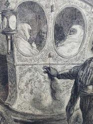 Antika 1800'ler Osmanlı Saltanat Temalı Gravür Tablo