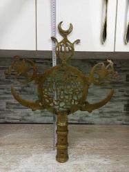 Nadir Muazzam Tekke İşi Bronz Sancak Alemi