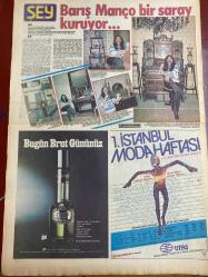 ŞEY HAFTALIK MAGAZİN GAZETESİ DOĞUM GÜNÜ HEDİYESİ  ( Turkish Newspaper ) - 27 HAZİRAN 1983 - TAM TAKIM 12 SAYFADIR -Müjde Ar-İlyas salman-Şerif Sezer-Müşerref Tezcan-İbrahim Tatlıses-Safiye Ayla Röportajı-Necla Nazır - Barış Manço - Müjdat Gezen - Müşerref Tezcan - Yüksel Uzel - Erhan Tunay - Kısmet Kandıralı - Ahu Tuğba - Zeki Müren - Mine Mutlu - Hülya Yiğitalp - Gülsen Akkaya - Faruk Tınaz - Selahattin Alpay - Müjde Ar - Saadet Gürses - Piraye Kuru - Efruz Armalaman - Beyhan Baysal - Hüner Coşkuner - Nilüfer - Mine Koldaş - Engin Evin - Coşkun Demir - Asuman Arsan - Nilgün Ertuğ - Arkan Akkoç - Korkmaz Korovyan - Mustafa Köker - Zerrin - Hülya Sözer - Abdullah Şahin - Enver Demirkan - Nükhet Duru - Muazzez Abacı - Gülşen Bubikoğlu - Zeynep - Ferdi Tayfur - Gülriz Sururi - Edith Piaf - Özgür kadın böyle olur - Artık bana kimse karışamaz - Necla Nazır seks sınırında - Bu ne biçim bağlılık - Barış Manço bir saray kuruyor - Bugün Brut gününüz - 1. İstanbul Moda Haftası - Büyük moda patl