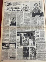 ŞEY HAFTALIK MAGAZİN GAZETESİ DOĞUM GÜNÜ HEDİYESİ  ( Turkish Newspaper ) - 16 MAYIS 1983 -TAM TAKIM 12 SAYFADIR -Türkan Şoray - Harika Avcı - Bülent Ersoy - Filiz Erkoç - Gönül Yazar - İbrahim Tatlıses - Erhan Tunay - Mehtap Ar - Aygören Özmen - Keriman Kara - Asuman Renas - Yasemin Umran - Akın Uğurlu - Ferdi Tayfur - Barış Manço - Belkıs Akkale - Semra Türel - Nuri Alço - Azize Gencebay - İnci Şaner - Ajda Pekkan - Jane Fonda - Mehlika Kenter - Perihan Savaş - Zerrin - Türkan Şoray görev bekliyor - Meral Orhonsay - İbrahim Tatlıses - Greta Garbo - Hayri Küçük -Ümit Besen-Türkan Şoray görev bekliyor - Bir sapık daha - Saldırdı parçaladı affedildi - Saldırganı halk yakaladı - Saldırıya uğrayan Harika Avcı herkesi şaşırttı - Sevgisini suçlayamazdım - Kızım Bülent dön artık - Malımı mülkümü satar borçlarını öderim - Türkan Şoray görev bekliyor - Akın Uğurlu’nun aküsü boşalmıyor - Vay vay vaaay - O bir araba için her şeyi yapar - Azize Gencebay’ın Nuri’ye parası yetmez - Ben günün kadını