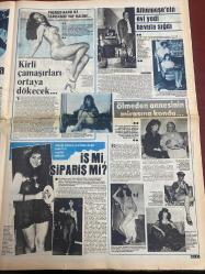 ŞEY HAFTALIK MAGAZİN GAZETESİ DOĞUM GÜNÜ HEDİYESİ  ( Turkish Newspaper ) - 20 HAZİRAN 1983 -TAM TAKIM 12 SAYFADIR -Perihan Savaş-Hülya Işıl-Emel Sayın-Semiha Yankı-Ferdi Tayfur-Oya Aydoğan-Fatma Girik-Ümit Besen-Sezen Aksu-Sinan Özer-Prenses Banu-Deniz Akbulut İşte hamile Perihan Savaş-Mahmut Tezcan-Müjgan-Mügerref-Sibel Egemen-Daniel-Utku Ural-Ülla Yelken-Bu fotoğraf gizli çekildi-26 yaşında bir anne adayı-Yasak aşk resmileşecek mi?-Kadın koruyucu kendini siper ediyor-Çılgınlığın son perdesi-Hoppalaaa Hülya Işıl’da boyattı-Böyleydi böyle oldu-Ya doğurursa-Emel Sayın bu evliliğe korku ile bakıyor-Eski aşk tazelenecek mi?-Bu evlilik sahtedir-Semiha Yankı çocuk doğurmaya hazırlanıyor ama-Telefondaki ses diyordu ki-Aşkımız artık çocuğa bağlı değil-Şoray-Adlı ayrılığı ile gündeme gelen Fatma Girik konuştu-Koca gitti şimdi de ev gidiyor-Bir öpücük dünyalara bedel-Sezen Aksu dedikodulara cevap verdi-Halimize baksanıza evet ayrılıyoruz-Yine kayıplarda-Prenses Banu ile tanışanın vay haline-Kir