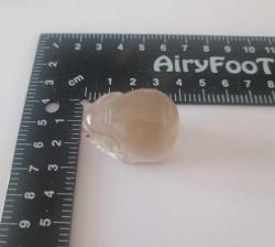 Antika Elde Oyma Topaz Taşı Minyatür Fil Figürü Şans ve Bereket Tılsımı Çin