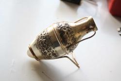 BAKIR Gümüş Kaplama Dekerluk Anpora  (ALİ KOLİSİ