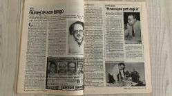 2000 İKİBİN’E DOĞRU AKTÜALİTE DERGİSİ – SAYI 14 – 27 MART–2 NİSAN 1988 – 64 SAYFA ULUSLARARASI SKANDAL: CUMHURBAŞKANINA EŞLİK VE MİT GÖREVİ – MİT SİYASİ GÖREVDE: KİMLER, NASIL, NEDEN? – İMZA KAMPANYASI BAŞLADI: YILMAZ GÜNEY’İ İSTİYORUZ – MİT ARŞİVİNDE YILMAZ GÜNEY – MİT’İN UYARISINA RAĞMEN GÖREVDE – ADALET KAVRAMLARI: KİTAPLIK, İNANÇ VE SİYASET – KADINLARIN GÜNLÜK YAŞAMI – KÜLTÜR-SANAT – SEMİH POROY – CEMAL SÜREYA – KAPAK – TÜRKİYE – İŞÇİ-SENDİKA – TOPLUM – KÜLTÜR-SANAT – YAZI VE ÇİZGİLERLE  YILMAZ GÜNEY – DOĞU PERİNÇEK – NECATİ CUMALI – SEMİH POROY – CEMAL SÜREYA – MELİH CEVDET ANDAY – ŞAHAP BALCIOĞLU – NİHAT BEHRAM – HALİL BERKTAY – HÜSEYİN BÜLBÜL – SERHAN BOLLUK – NEYYİR KALAYCIOĞLU – SÜLEY PERİNÇEK – ASAF GÜVEN AKSEL – ROZERİN DOĞAN – ALİ KARŞILAYAN – DENİZ KAVUKÇUOĞLU – TUNCA ARSLAN – GÜLDEN AYDIN – SEVİL BASTÜRK – ASUMAN BAYRAK – AYŞE BENGİ – TÜRKAN DEMİR – TAKİ DOĞAN – SABİHA ERDEM – KAMİL ERDOĞDU – ALİ HASDEMİR – HÜRRİYET KARADENİZ – HÜSEYİN KALKAN – NURAY MESTCİ – FENNİ ÖZALP