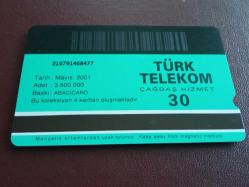 TÜRK TELEKOM TELEFON KARTI ABANT / BOLU