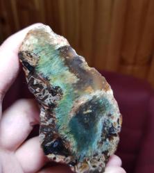 Turkuazlı Bal Çubuk Akik: Yaratıcılık İçin Nadir Bir Enerji Taşı - Ağırlığı: 239g - Benzersiz Koleksiyonluk Nadir Parça Kütle