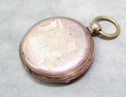 AnTiKa GÜMÜŞ İSVİÇRE ANaHTaR KuRMaLı CEP SAATİ.....ARıZaLı