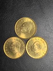 1989-1990-1991  YILLARINA AİT  MADENİ 500  LİRA ÇİL ( PİRİNÇ ) TCM 3756