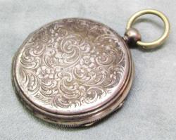 AnTiKa JOS JOHNSON London ANaHTaR KuRMaLı GÜMÜŞ CEP SAATİ.....ARıZaLı