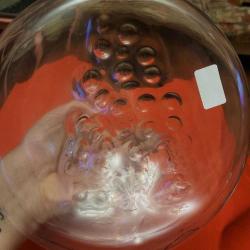 KALİTELİ KULLANILMAMIŞ CAM KARAF. EL YAPIM. DİBİ ÜZÜM KABARTMALI.